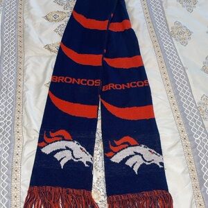 NFL Broncos Navy and Orange Scarf